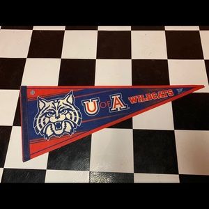 VTG 80s/90s University of Arizona Wildcat Pennant
